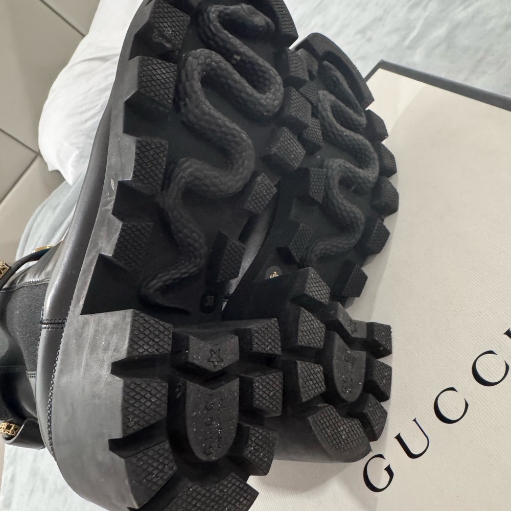 Gucci Black Leather Ankle Boots - Picture 9 of 11